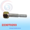 FITTING UNIVERSAL ORING # 08 (13/32") RECTO T/ACERO (PAQ 10) IMP