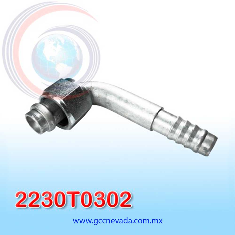 FITTING UNIVERSAL ORING # 10 (1/2") 90° T/ACERO IMP