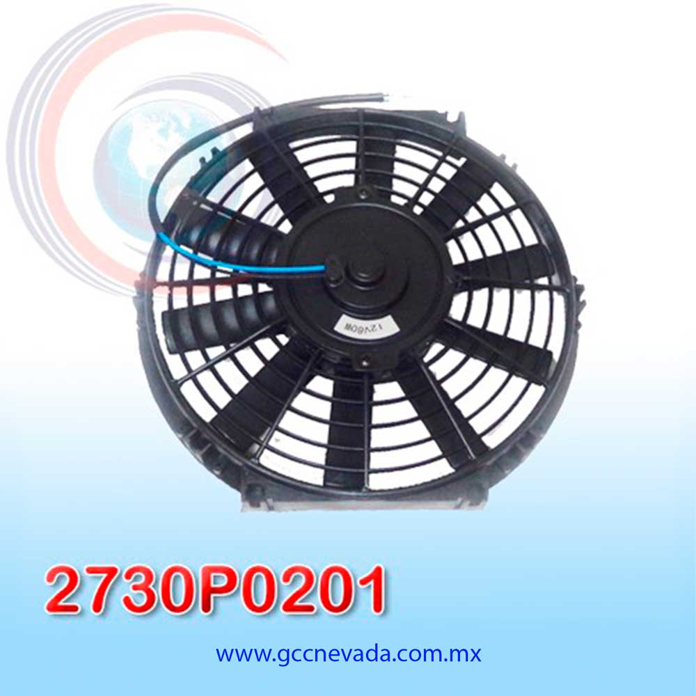 MOTOR ELECTRO VENTILADOR UNIV 10" L ASPA RECTA 80W 12V NEVADA ASIA