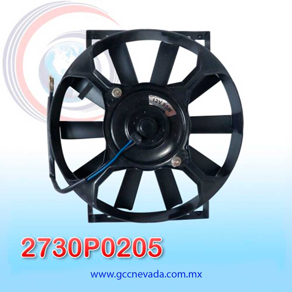 MOTOR ELECTRO VENTILADOR UNIV 10" L ASPA RECTA C/BASE (PULL) 12V NEVADA ASIA