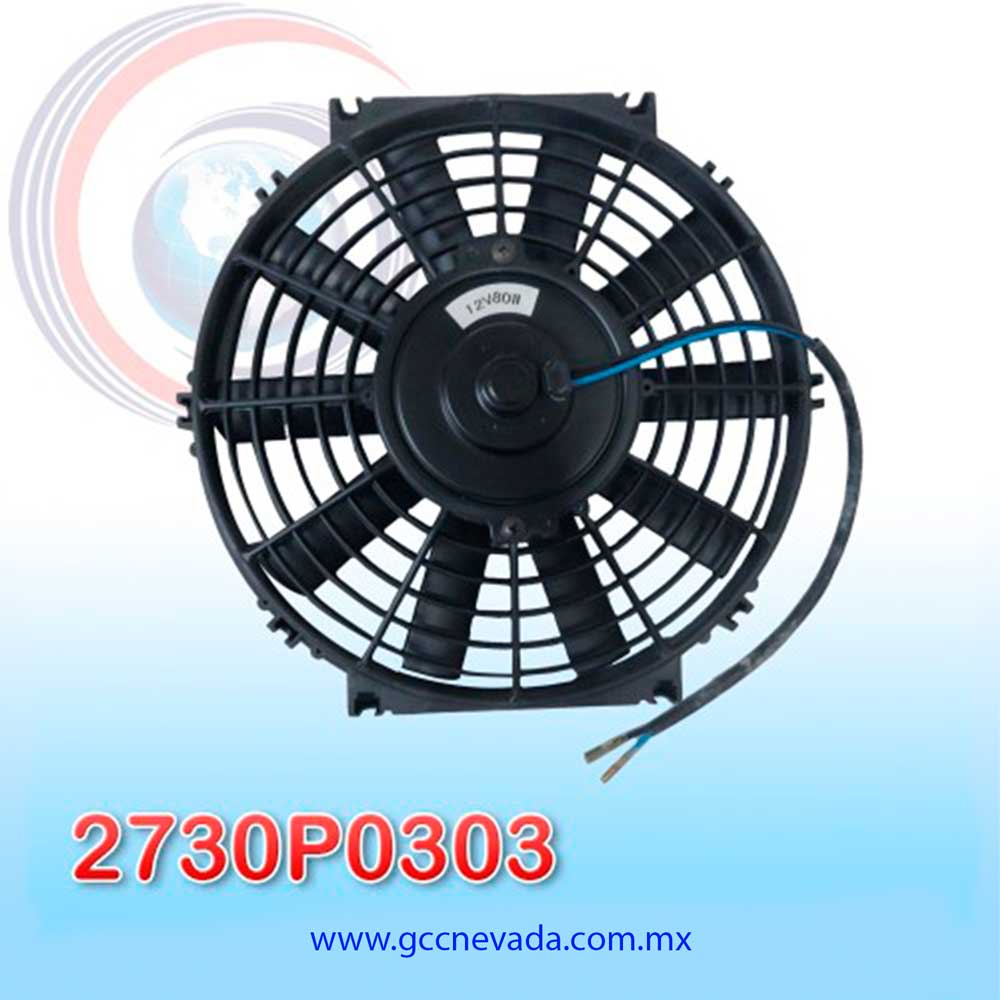 MOTOR ELECTRO VENTILADOR UNIV 11" L ASPA RECTA 80W 12V NEVADA ASIA