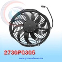 MOTOR ELECTRO VENTIDALOR UNIVERSAL 11" S HELICOIDAL 10 ASPAS 24 V SPAL ITALIA