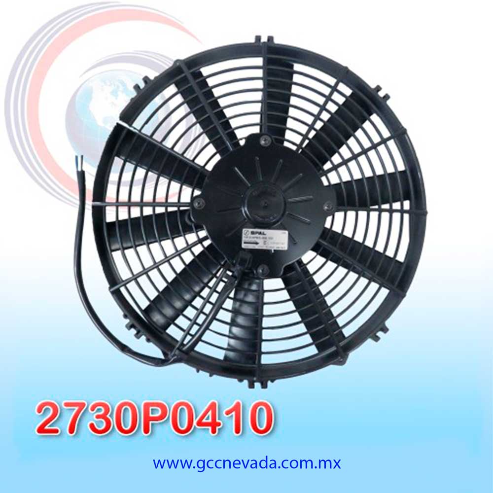 MOTOR ELECTRO VENTILADOR UNIVERSAL 12" ASPA RECTA 12V SPAL ITALIA