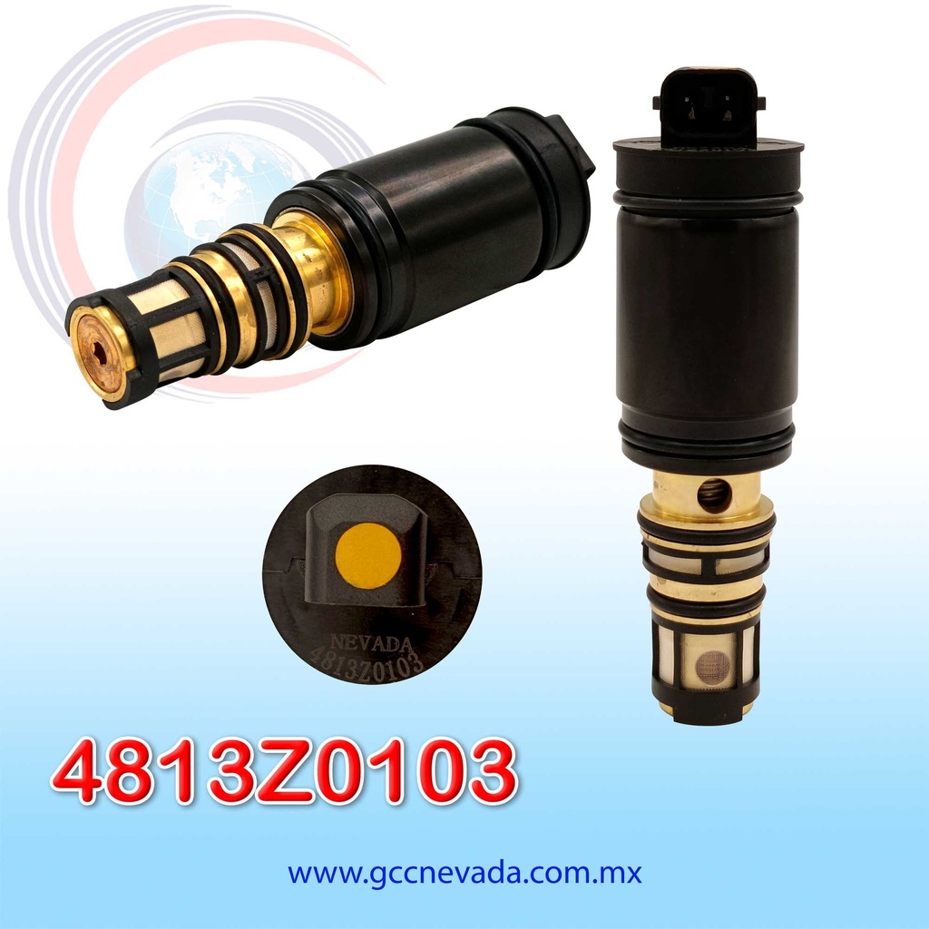 VALVULA DE C/ELECT MERCEDES BENZ / BMW / DENSO 5SE09C/5SE12C/6SEU16 /7SEU17C 95 MM NEVADA ASIA