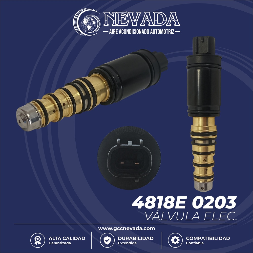 VALVULA DE C/ELECT TOYOTA / LEXUS / CHEVROLET DENSO 7SES17C 104MM NEVADA ASIA