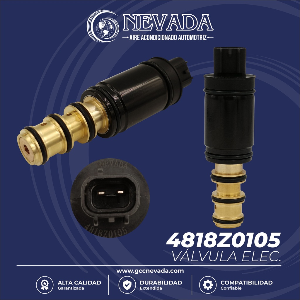 VALVULA DE C/ELECT TOYOTA / SCION / LEXUS / DODGE / JEEP  DENSO 5SE09C/5SEU12C/6SEU16C / 7SEU16 82MM NEVADA ASIA