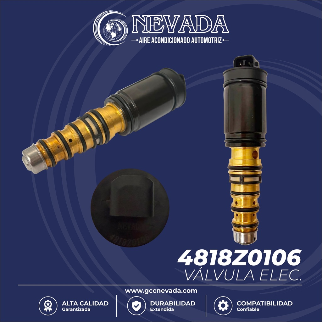 VALVULA DE C/ELECT TOYOTA / DENSO 6SEU16C 104MM NEVADA ASIA