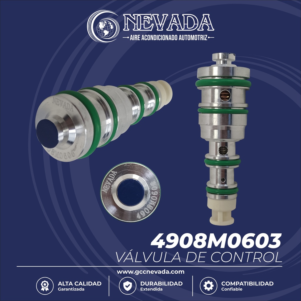 VALVULA G/M CONTROL DESPLAZ/VARIABLE CHEVROLET / UNIVERSAL R-134-A AZUL (PAQ 5) ASIA