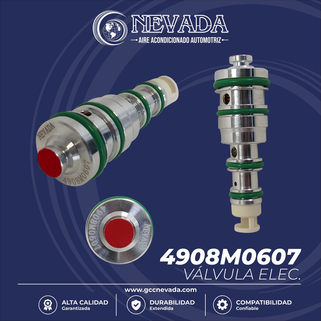 VALVULA DE CONTROL DESPLAZ/VARIABLE CHEVROLET / VW / CADILLAC / BUICK V5  V7 R-134-A ROJO (PAQ 5) NEVADA ASIA