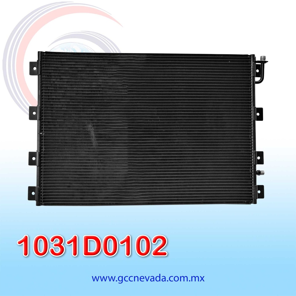 CONDENSADOR KENWORTH DE LA MONTAÑA T400 AÑO 95-00 / T600A / T800 / W900 99-07 S/FILTRO R-134-A NEVADA ASIA