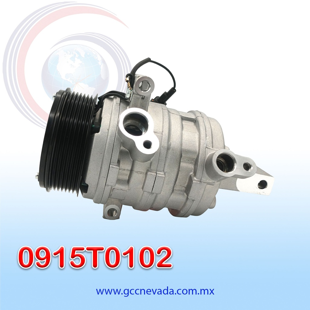 COMPRESOR NISSAN VERSA AÑO 12-19 / TIIDA 16-18 / MARCH 12-17 DE PISTON 7PK 100MM 12V CR08 NEVADA ASIA