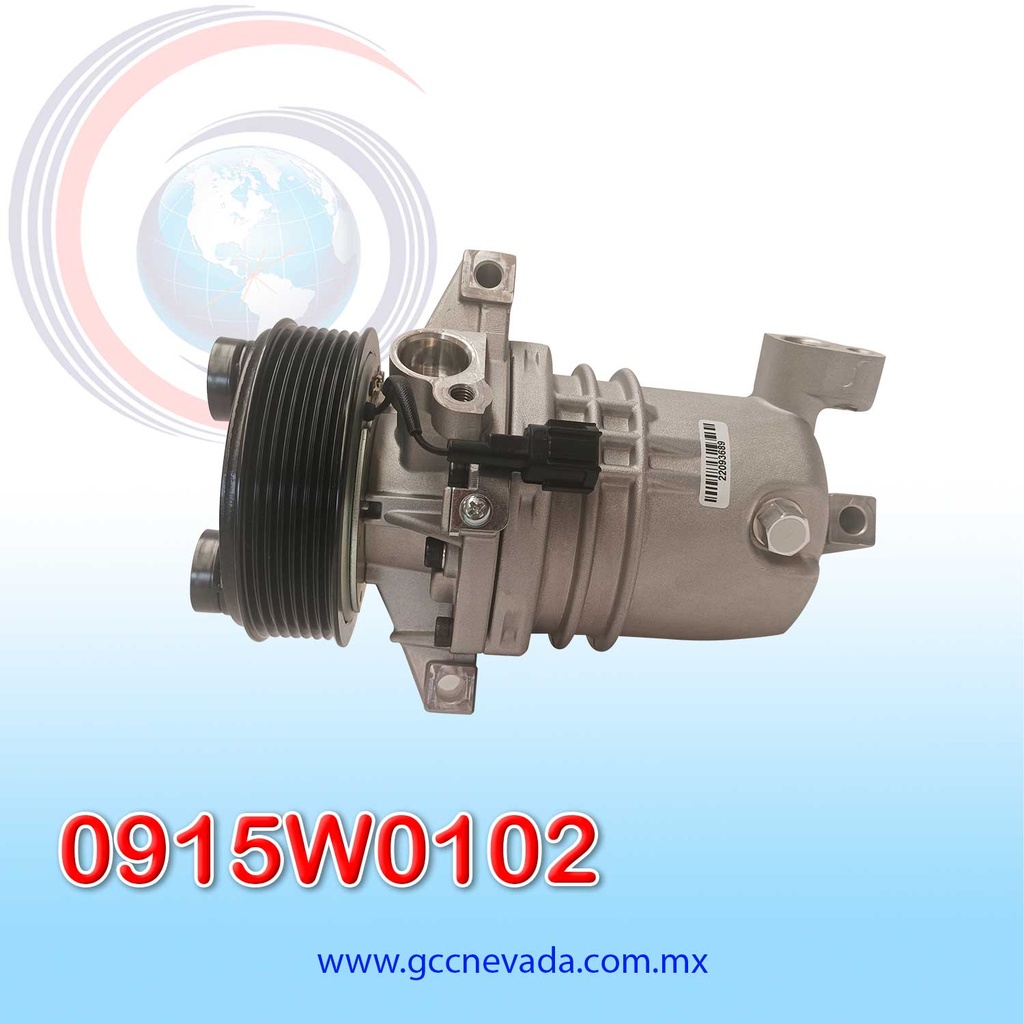 COMPRESOR NISSAN TIIDA 07/09 1.8L R-134-A 7PK 12V ASIA