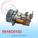 COMPRESOR PEUGEOT 206 SD6V12 / MINI COOPER AÑO 07-16 / COOPER PACEMAN / COUNTRYMAN 11-16 R-134-A 6PK 119MM 12V SD6V12 NEVADA