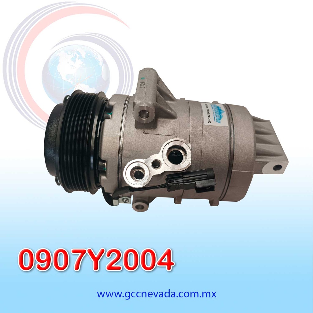 COMPRESOR FORD FUSION AÑO 10-12 / LINCOLN MKZ 07-13 3.5L V6  6PK 110MM 12V SP17 NEVADA