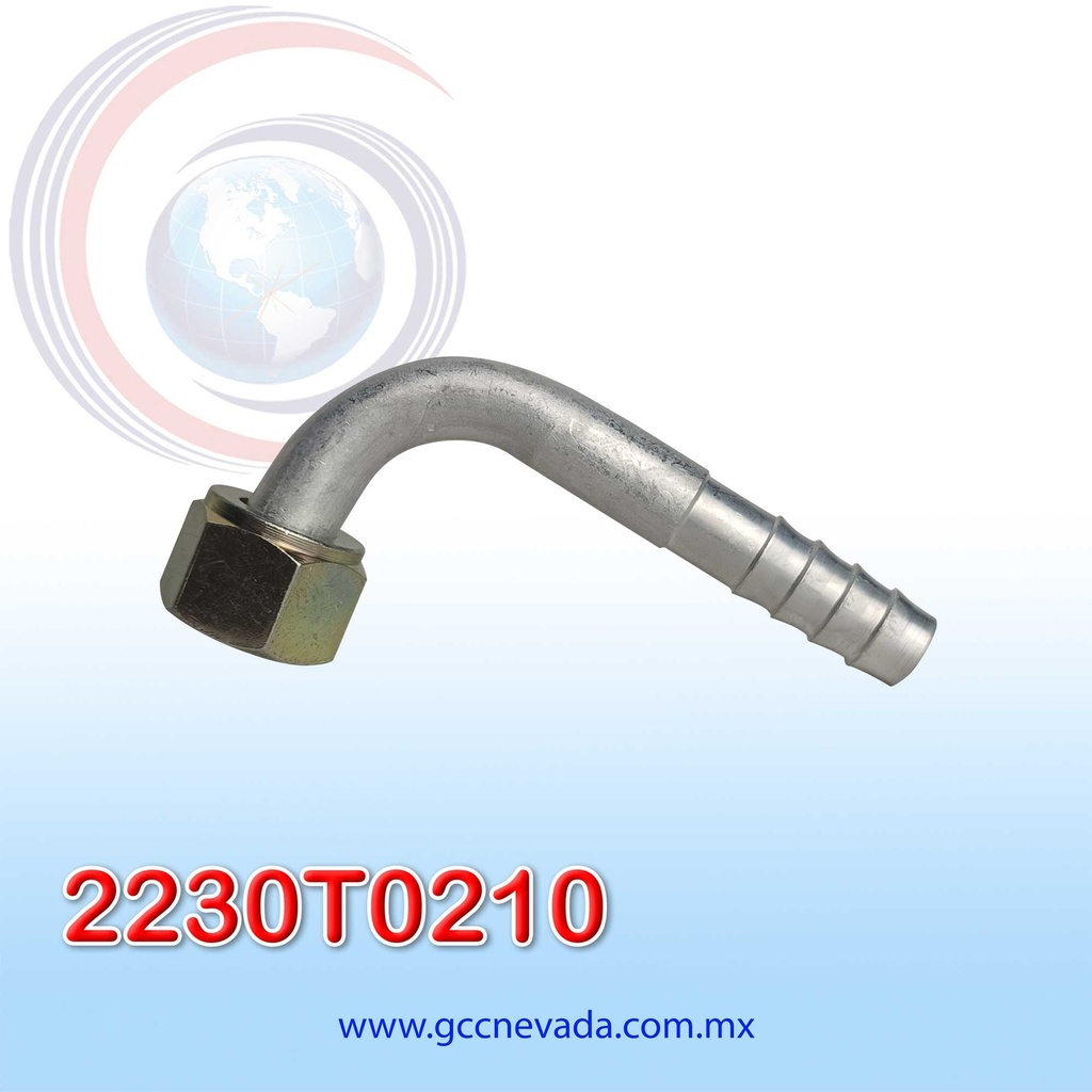 FITTING UNIVERSAL O-RING # 08 (13/32") 90º T/ACERO NEVADA ASIA