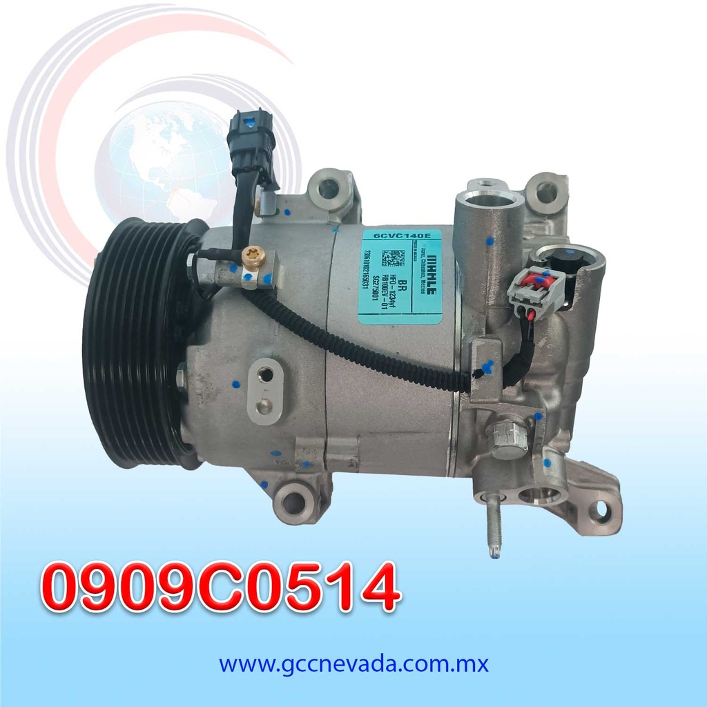 COMPRESOR HONDA CIVIC 1.5 L4 AÑO 16-24 / CR-V 17-24 TURBOCHARGED 1.5L 7PK 114MM 12V CVC  MAHLE MEXICO