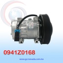 COMPRESOR 709 SD7H15 4326/4324/4116 VOLVO AÑO 08-09 VNM TOMA HORIZONTAL WD R-134-A T/P 8PK 176MM 12V NEVADA