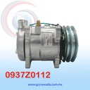 COMPRESOR 507 STD R-134-A 8 OREJAS TOMA VERTICAL O-RING 2A 125MM 24V NEVADA ASIA