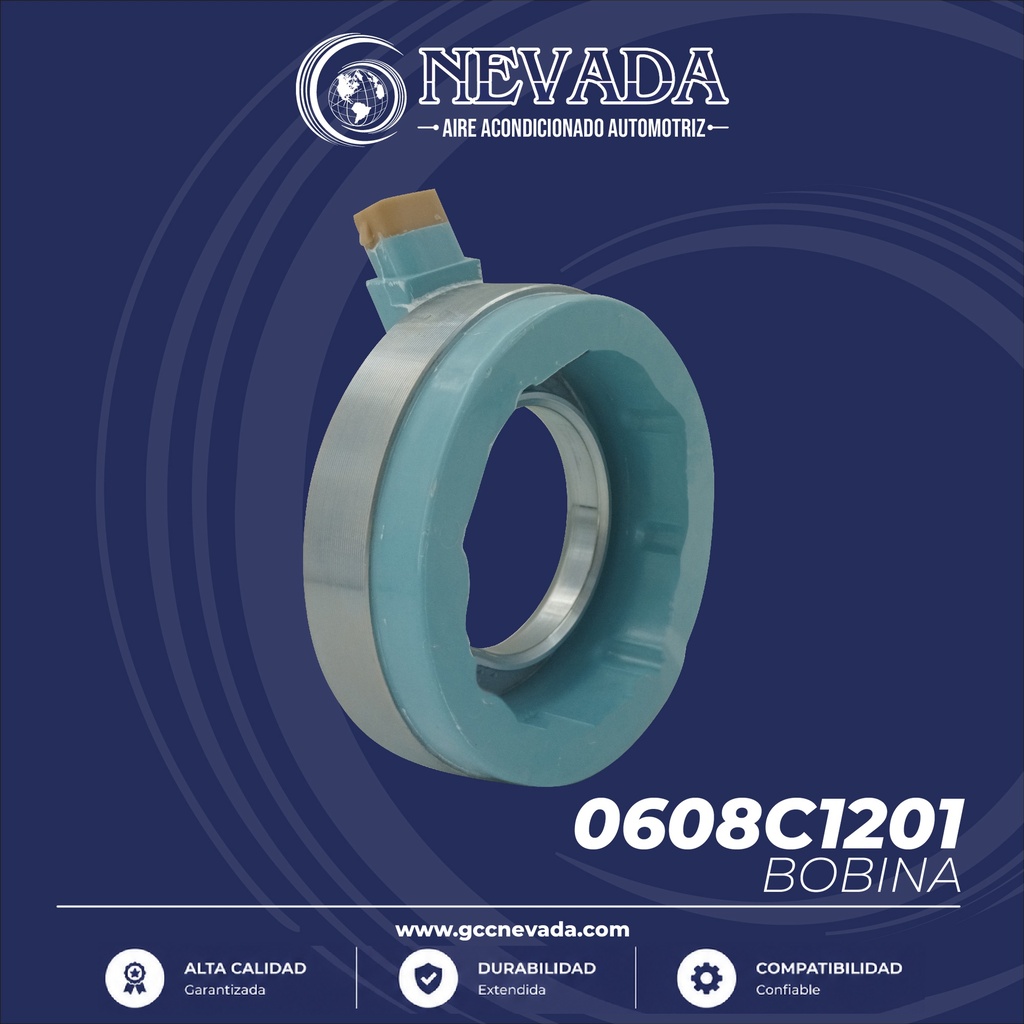 BOBINA CHEVROLET AVEO / OPTRA / CENTURY P/COMPRESOR V-5 DELPHI 102X51.5X30MM NEVADA ASIA