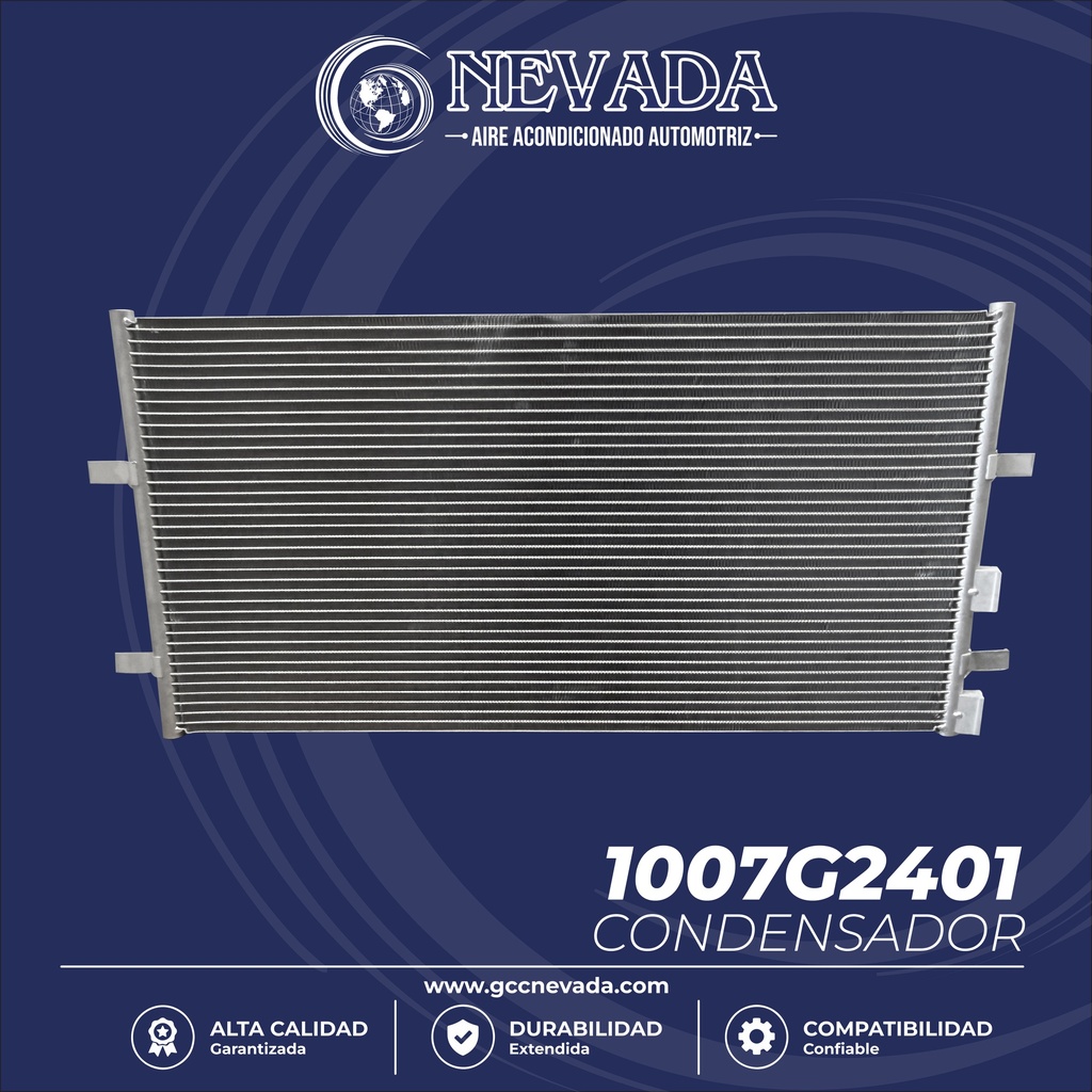CONDENSADOR FORD TRANSIT AÑO 06/09 R-134-A NEVADA ASIA