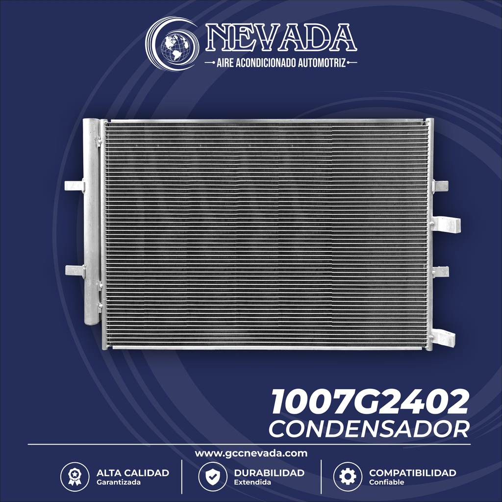 CONDENSADOR FORD TRANSIT 150/250/350/ 350HD AÑO 15-19 R-134-A NEVADA 