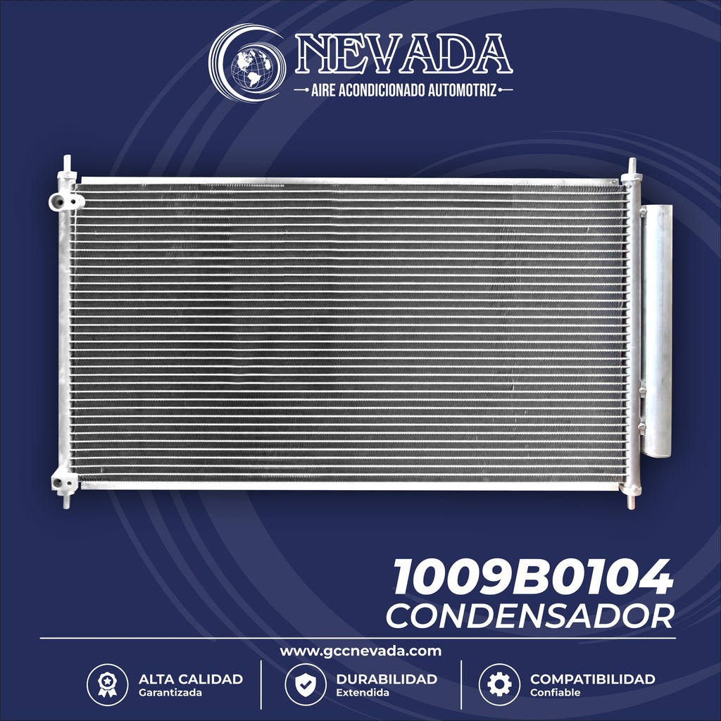 CONDENSADOR HONDA ACCORD AÑO 13-17  R-134-A NEVADA