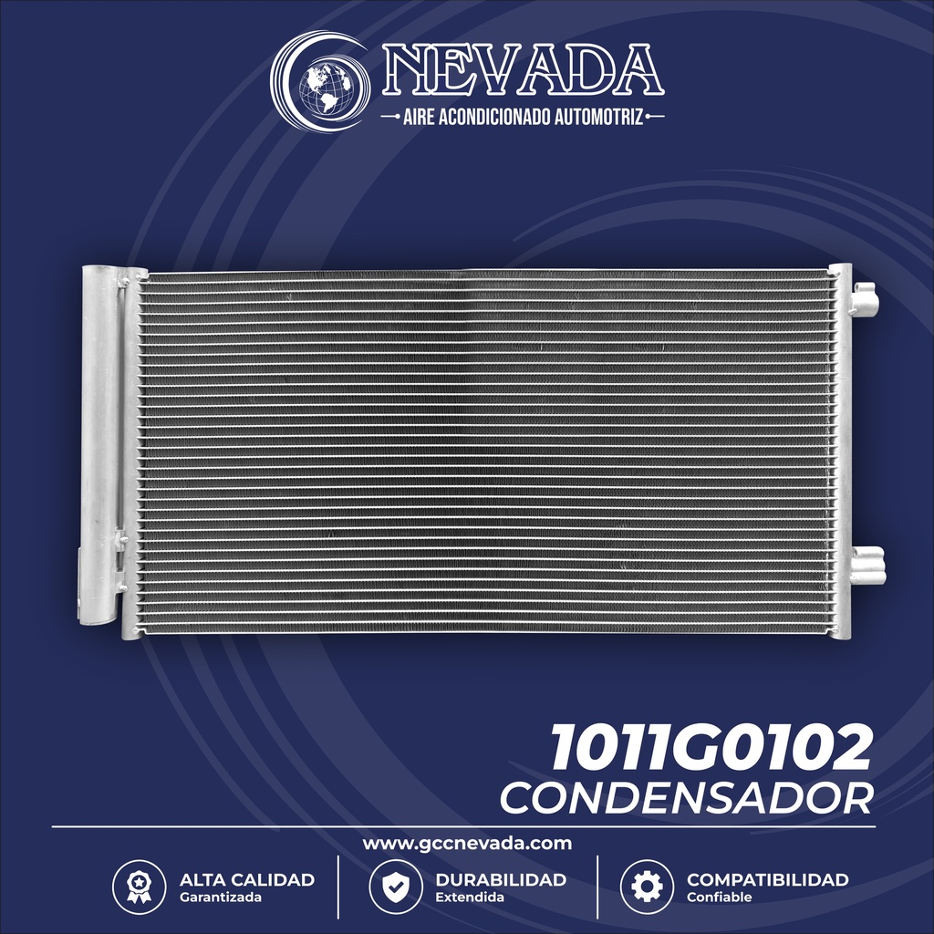 CONDENSADOR JEEP COMPASS AÑO 17-22, RENEGADE 15-18 R-134-A C/FILTRO NEVADA 