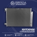 CONDENSADOR  RENAULT CLIO / LOGAN / SANDERO / STEPWAY /  CAPTURE / DUSTER  / PEUGEOT 405 AÑO 18/20 R-134-A NEVADA ASIA