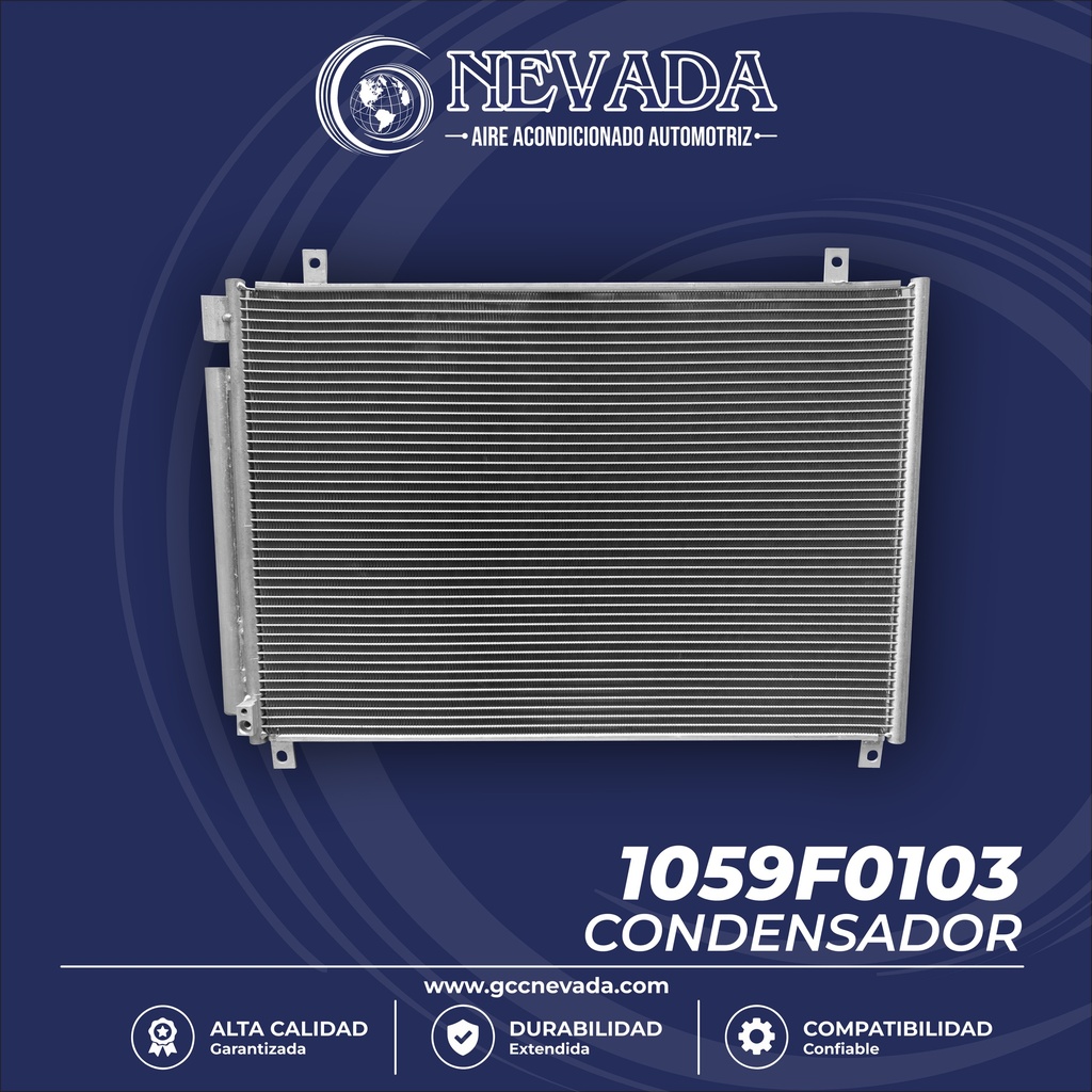 CONDENSADOR SUZUKI SWIFT T3 AÑO 17-21 585X405X12 R-134-A NEVADA