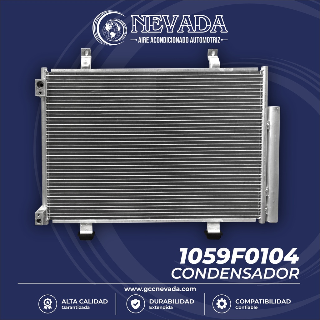 CONDENSADOR SUZUKI SWIFT AÑO 11/18  550X390X16 R-134-A NEVADA ASIA