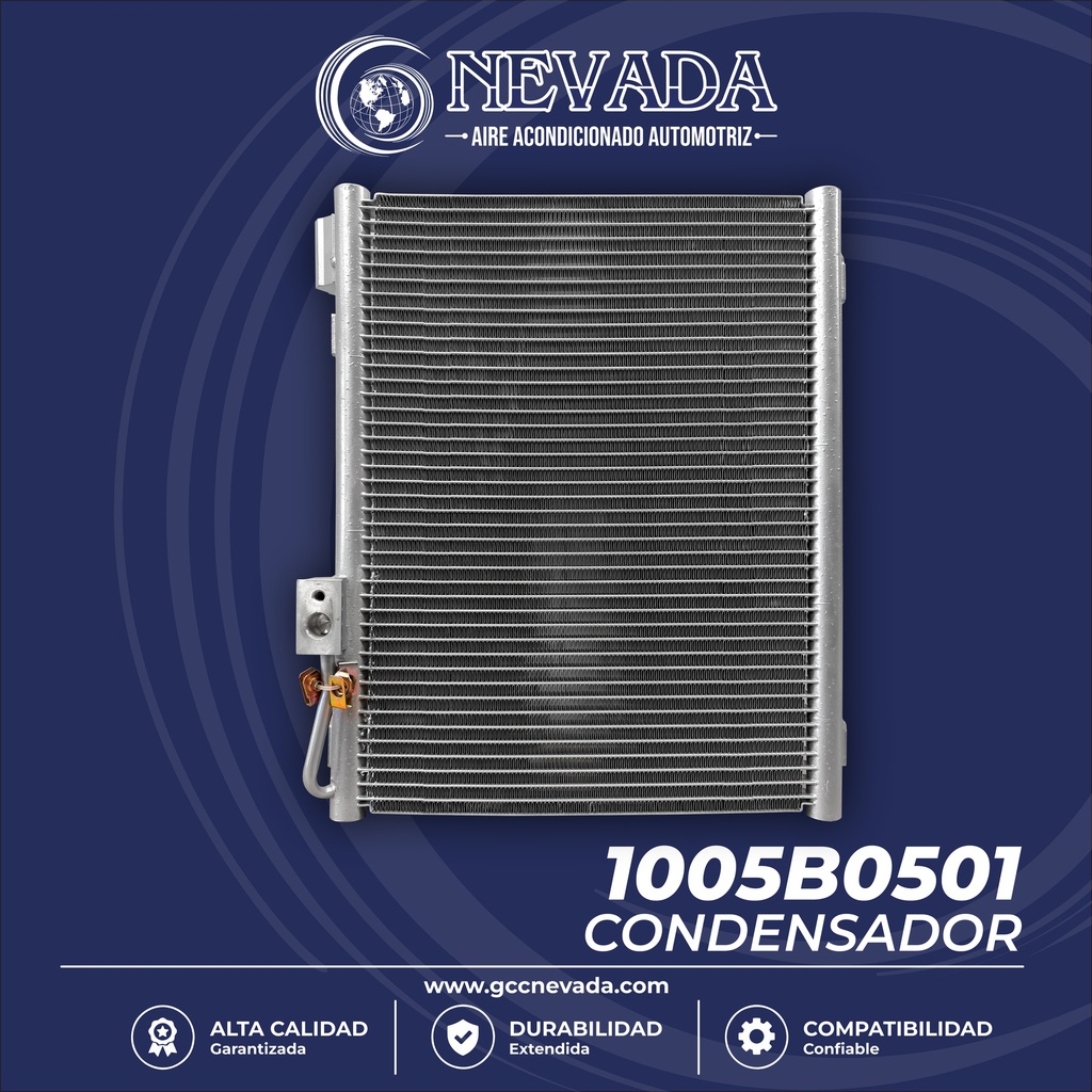 CONDENSADOR DODGE RAM 1500 AÑO 02-08, RAM 2500/3500 03-08, RAM 4000 05-08 8 CIL NEVADA