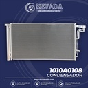 CONDENSADOR KIA FORTE AÑO 19-20, HYUNDAI ELANTRA GT AÑO18 L4 2.0L., CRETA 2021 R-134-A C/FILTRO NEVADA