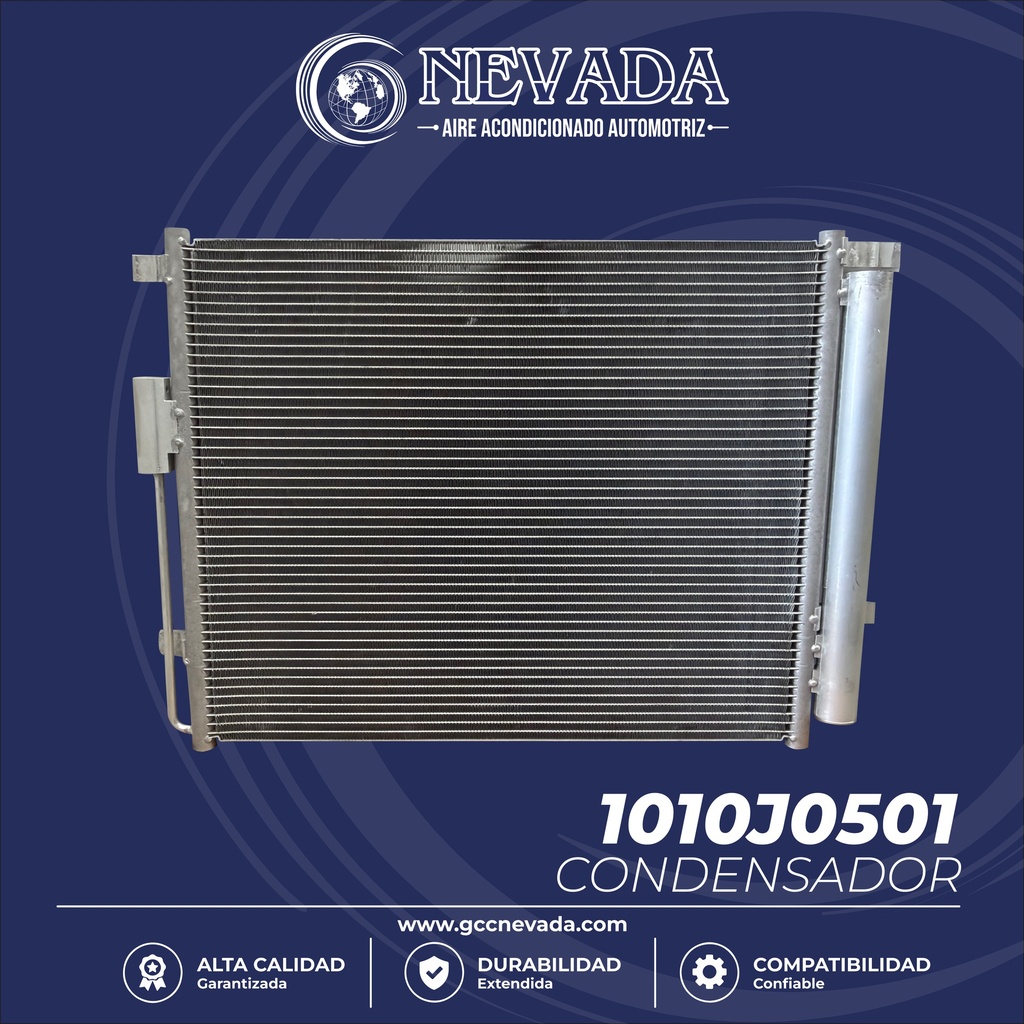 CONDENSADOR HYUNDAI SANTA FE AÑO 19/20 R-134-A C/FILTRO NEVADA ASIA
