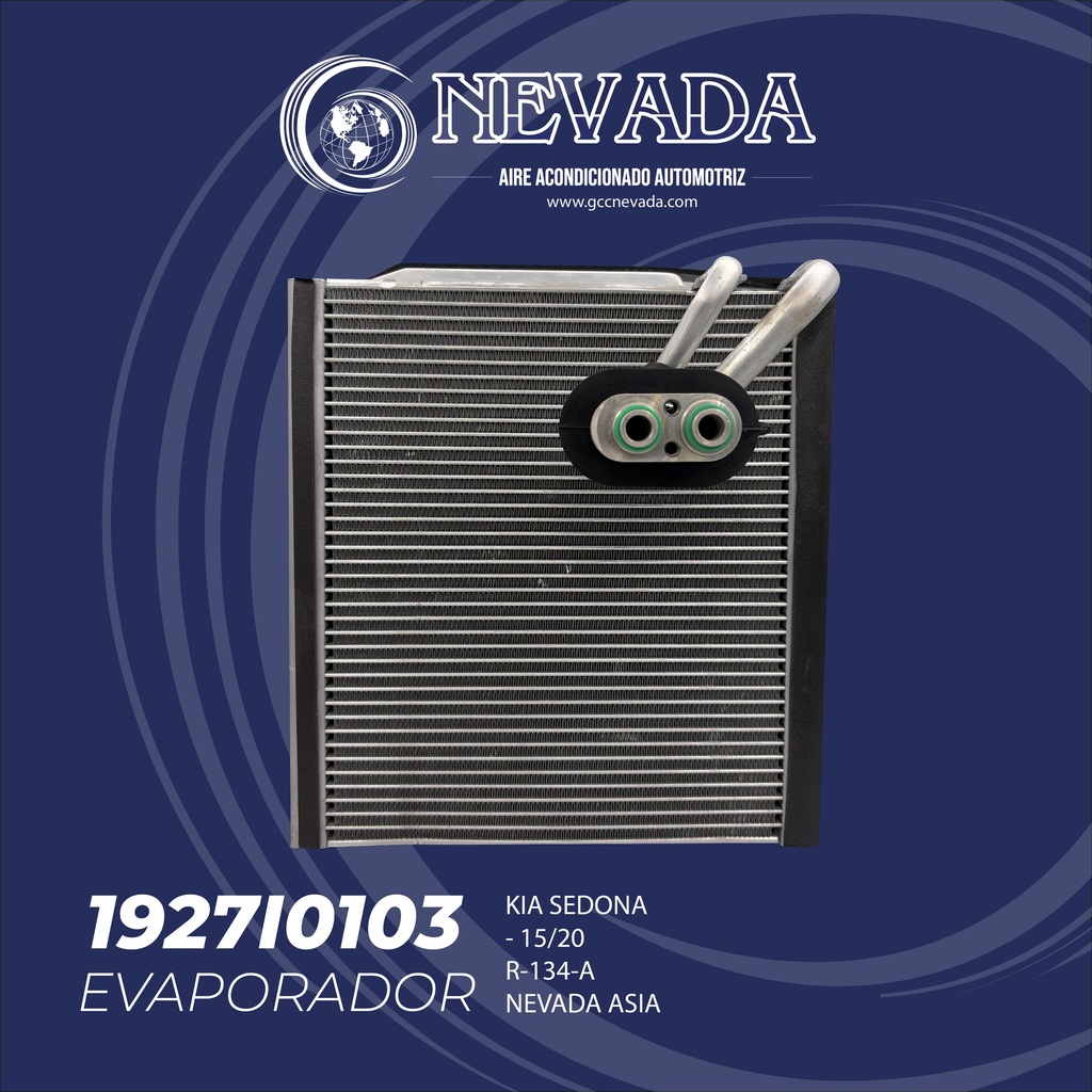 EVAPORADOR KIA SEDONA AÑO 15/20 R-134-A NEVADA ASIA