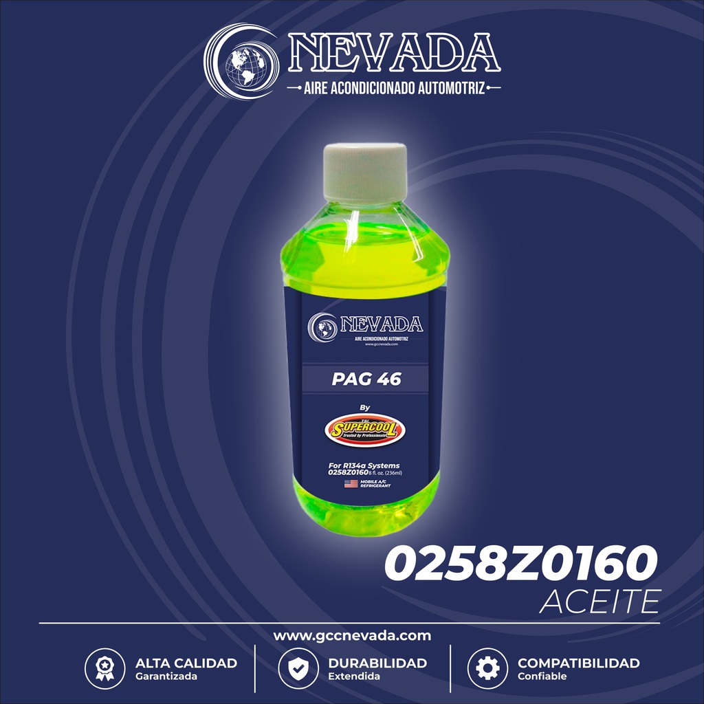 ACEITE REFRIG PAG (46) R-134-A (8 ONZAS) NEVADA