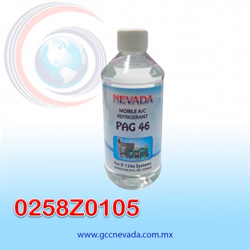 [0258Z0105] ACEITE REFRIG PAG (46) R-134-A (8 ONZAS) NEVADA USA