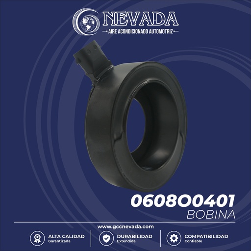 [0608O0401] BOBINA GM SPARK GT AÑO 09/15 CSP11 12V 91X42X25.5MM NEVADA ASIA