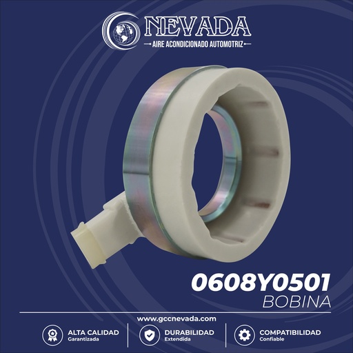 [0608Y0501] BOBINA G/M AVEO AÑO 05-17  / OPTRA 06-12  V-5 93X52X33MM NEVADA ASIA