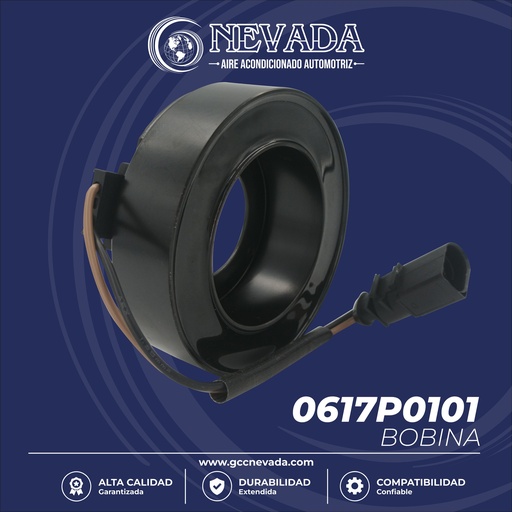 [0617P0101] BOBINA RENAULT DUSTER AÑO 13/15 7V16 12V 102X64X31MM NEVADA ASIA  
