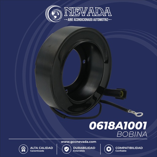 [0618A1001] BOBINA TOYOTA COROLLA 1.6 AÑO 88/92 / LAND CRUISER 98/00 3F 12V 6P148 NEVADA ASIA
