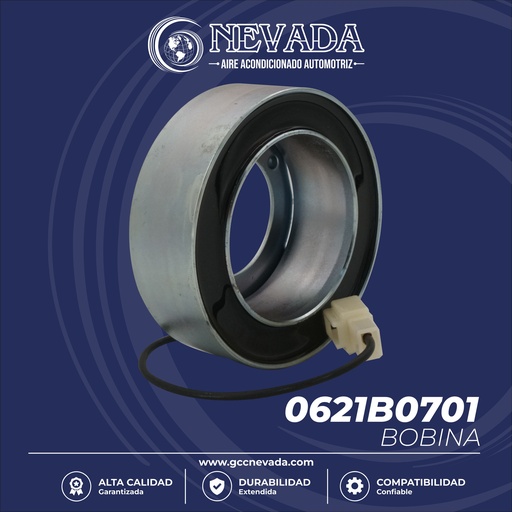 [0621B0701] BOBINA MAZDA 3 AÑO 04-09 / MAZDA 5 06-10 / CX-7 12V 88X42X32MM NEVADA ASIA
