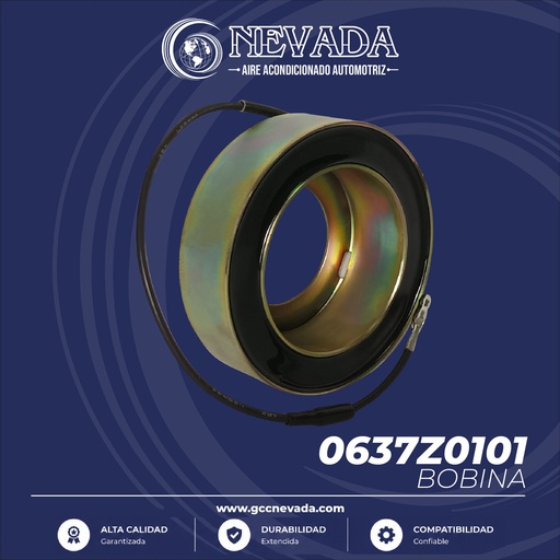 [0637Z0101] BOBINA 507 12V 96X45X31.2MM NEVADA ASIA