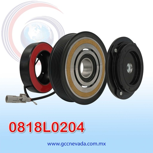 [0818L0204] CLUTCH TOYOTA HIACE AÑO 98-02 10S17C 7PK 125MM 12V NEVADA