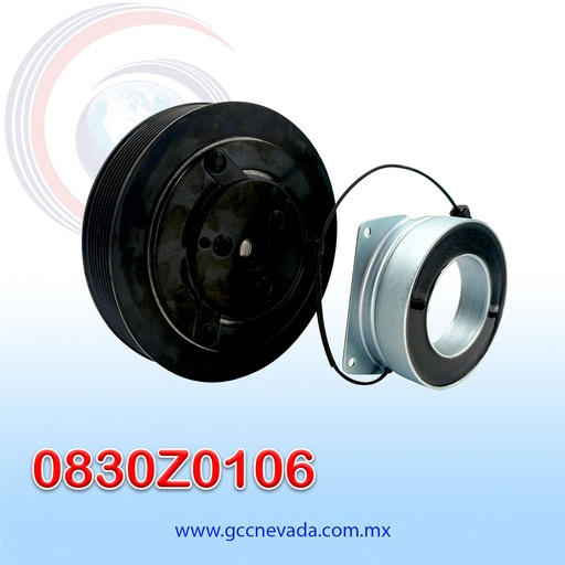 [0830Z0106] CLUTCH STD 7" YORK 8PK 12V NEVADA ASIA