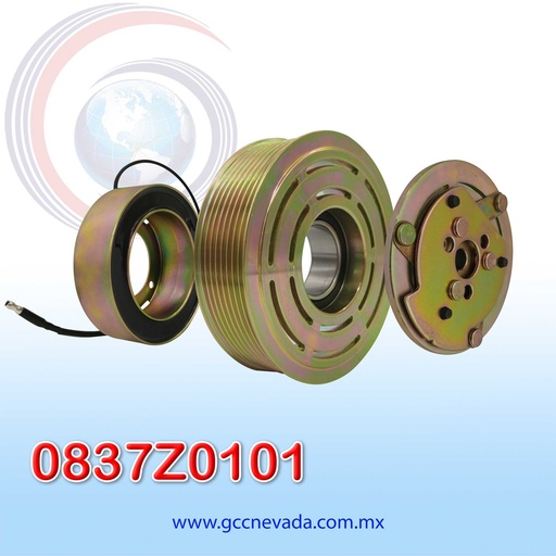 [0837Z0101] CLUTCH 507 8PK 123MM 12V NEVADA ASIA