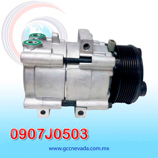 [0907J0503] COMPRESOR FORD FORTALEZA FS-10 AÑO 98/00 R-134-A T/P 8PK NEVADA ASIA