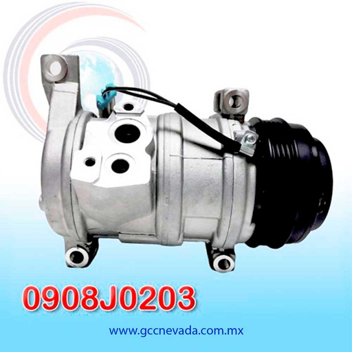 [0908J0203] COMPRESOR CHEVROLET CHEYENNE AÑO 06-13 / SILVERADO 1500/2500/3500 00-13 / SUBURBAN 1500 00-13 / 2500 00-14 / TAHOE 00-14 / COLORADO V8 09-12 /  SONORA 03-06 / LCF 3500/4500 V8 16-18 GASOLINA / EXPRESS 1500 V8 03-14 / EXPRESS 2500/3500 V6/V8 03-20  / EXPRESS 4500 V8 09-20 / EXPRESS CARGO V6 09-18 / EXPRESS PASAJERO V8 09-20 / AVALANCHE V8 07-13 / AVALANCHE 1500/2500 V8 02-06 / GMC SIERRA 07-18 / SIERRA 1500 00-13 /SIERRA 2500 00-04 / SIERRA 3500 02-06 / YUKON/1500/2500 V8 00-14 / SAVANA 1500 V8 03-14 / SAVANA 2500/3500 03-20 / SAVANA 4500 09-19 / CANYON 09-12 / CADILLACS ESCALADE 02-14 R-134-A 10S20F T/P 4PK 110MM 12V NEVADA ASIA 