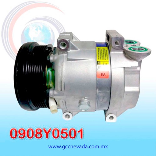 [0908Y0501] COMPRESOR G/M AVEO V-5 AÑO 04/09 / PONTIAC G3 2009T/P 6PK NEVADA ASIA