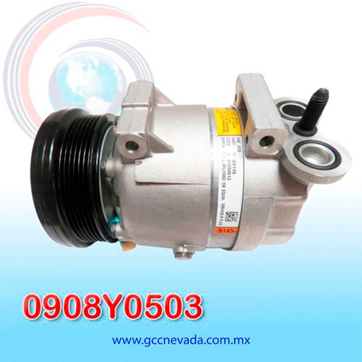 [0908Y0503] COMPRESOR G/M AVEO V-5 AÑO 04/09 T/P 6PK DELPHI COREA