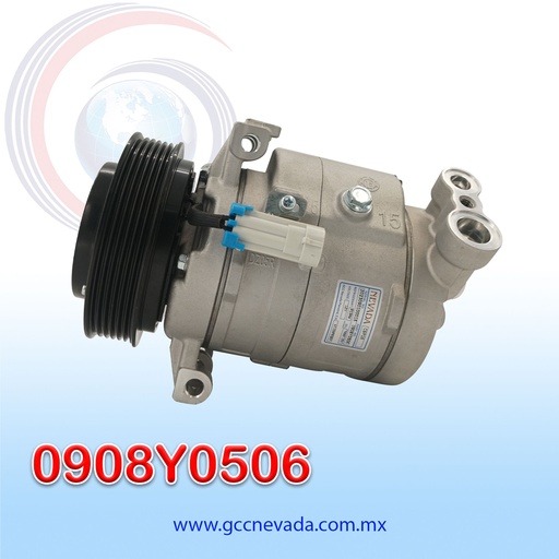 [0908Y0506] COMPRESOR CHEVROLET CRUZE 2011 / ORLANDO 2015 R-134-A T/P 6PK 12V CSP15 NEVADA ASIA
